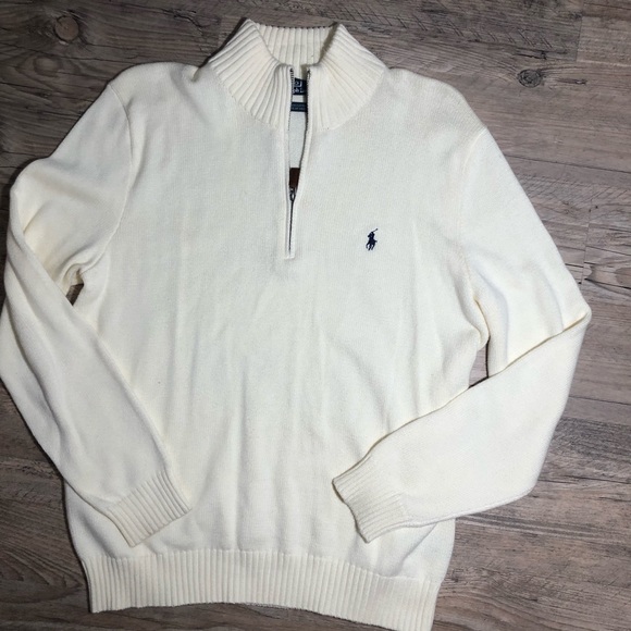 Ralph Lauren Polo men’s sweater off white color - Picture 2 of 6
